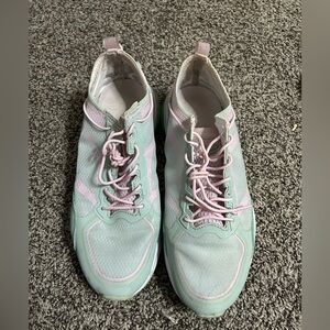 Fabletics Pastel Green and Pink Athletic Shoes